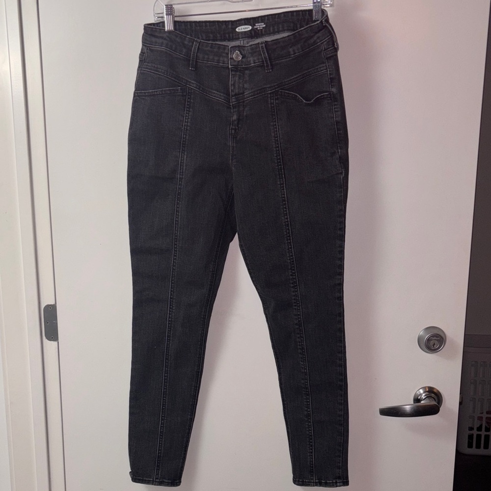 Old Navy Dark Gray Ankle Jeans